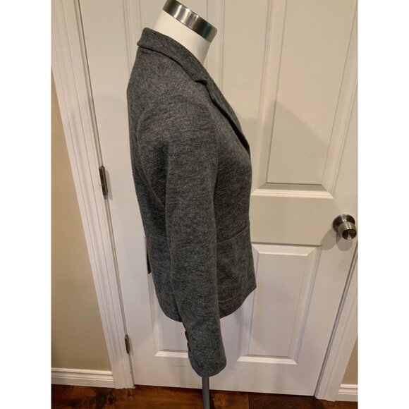 Cartonnier Gray Wool Blend 2-Button Blazer, Size 2 - Picture 2 of 6